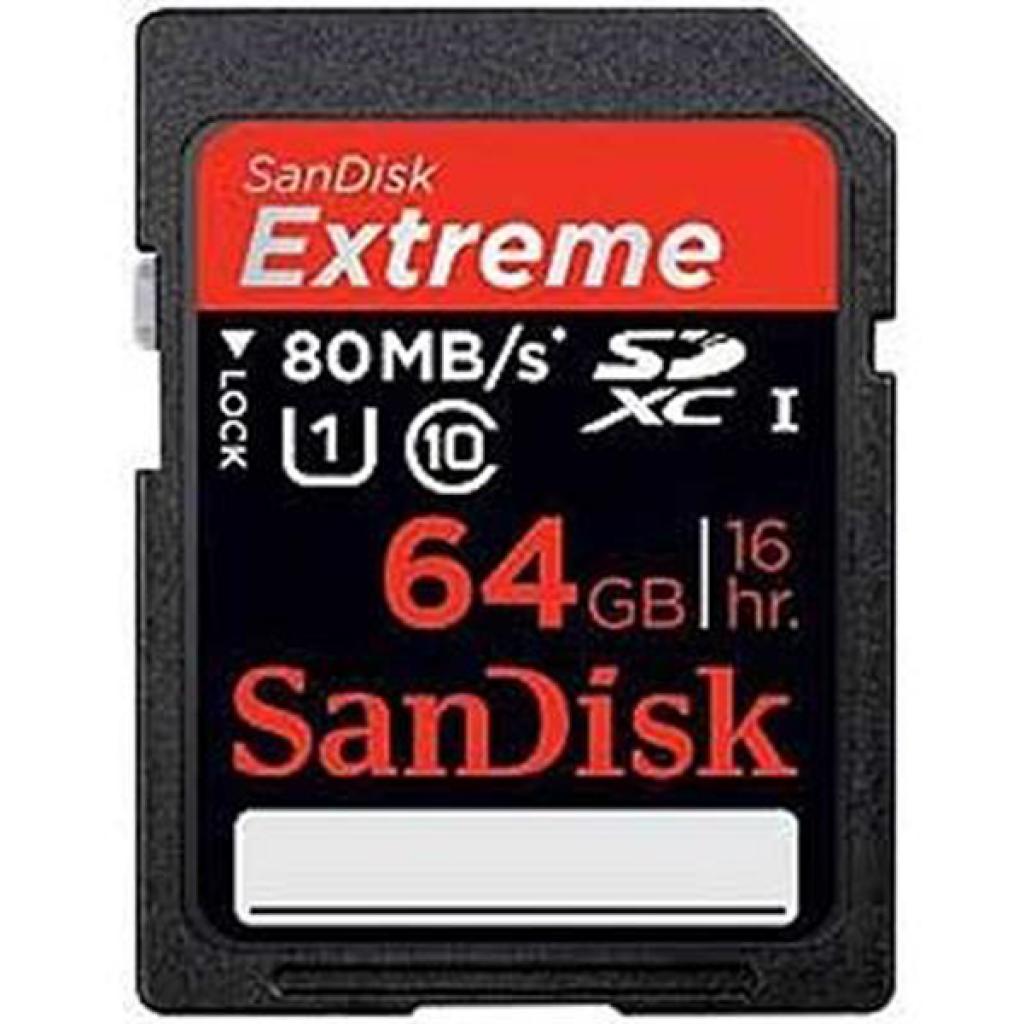 کارت حافظه SanDisk SDXC Extreme 533X - 64GB