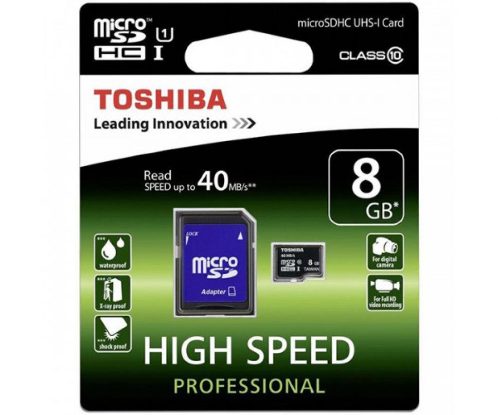 کارت حافظه Toshiba MicroSD UHS 8G
