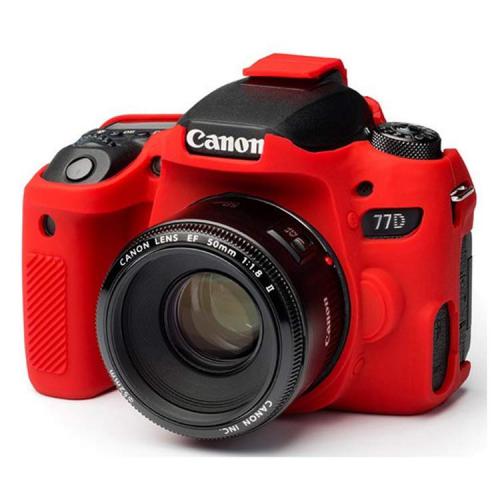 کاور دوربین ژله‌ای قرمز مشابه اصلی Canon 77d cover